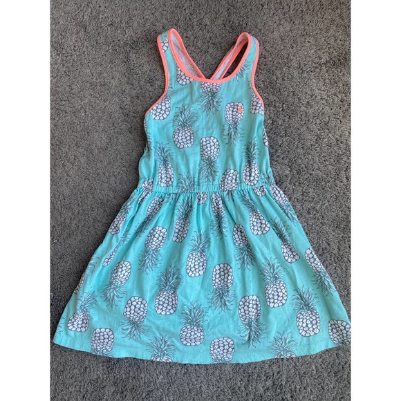 Carter's blue pinapple racerback dress, size 6 - Picture 4 of 4